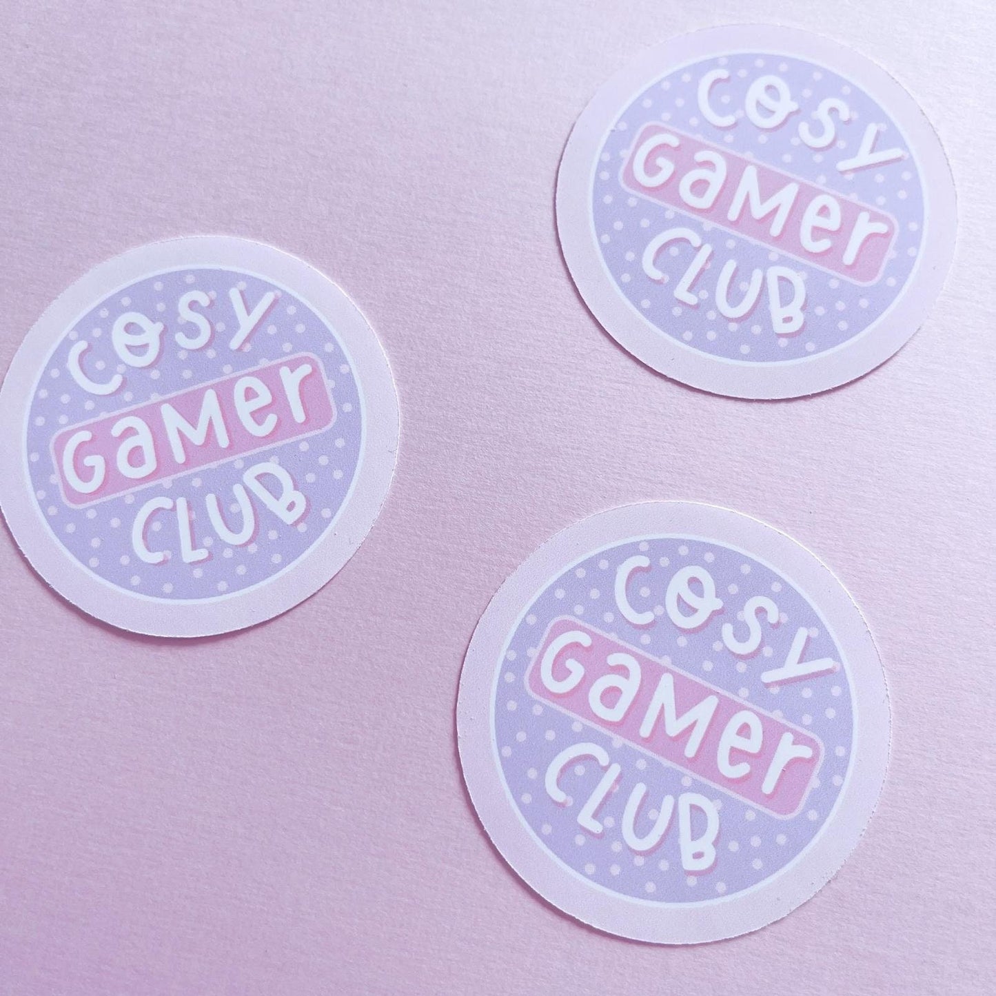 Cosy Gamer Club Vinyl Sticker