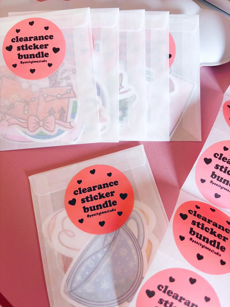 Clearance Sticker Bundle – Pack of 5 Random Vinyl Stickers