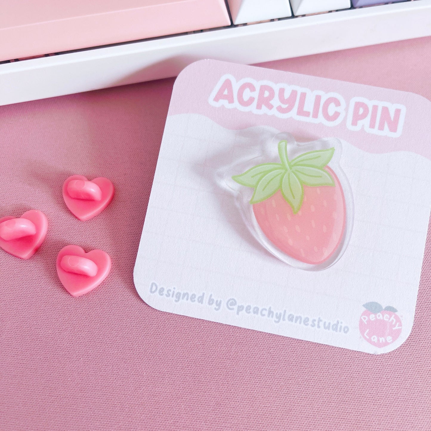 Strawberry Acrylic Pin