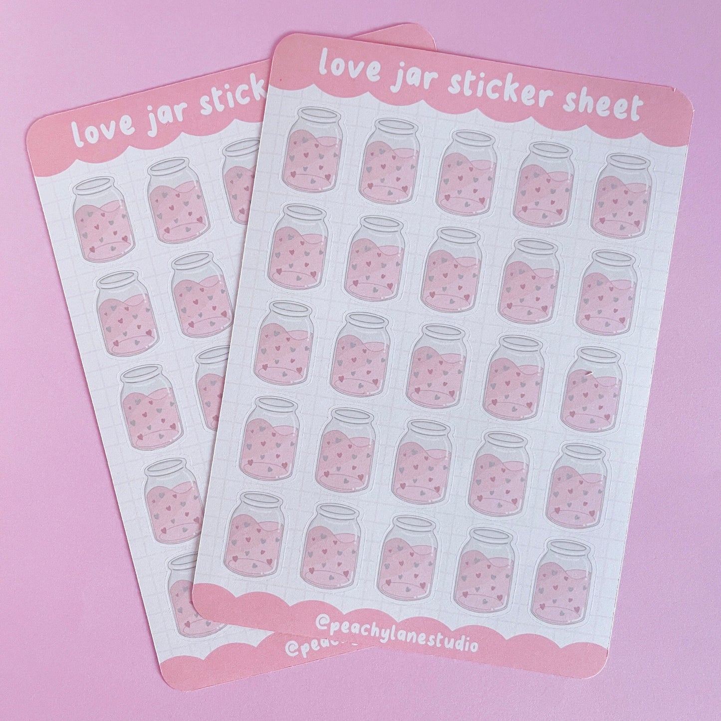 Love Jar Sticker Sheet