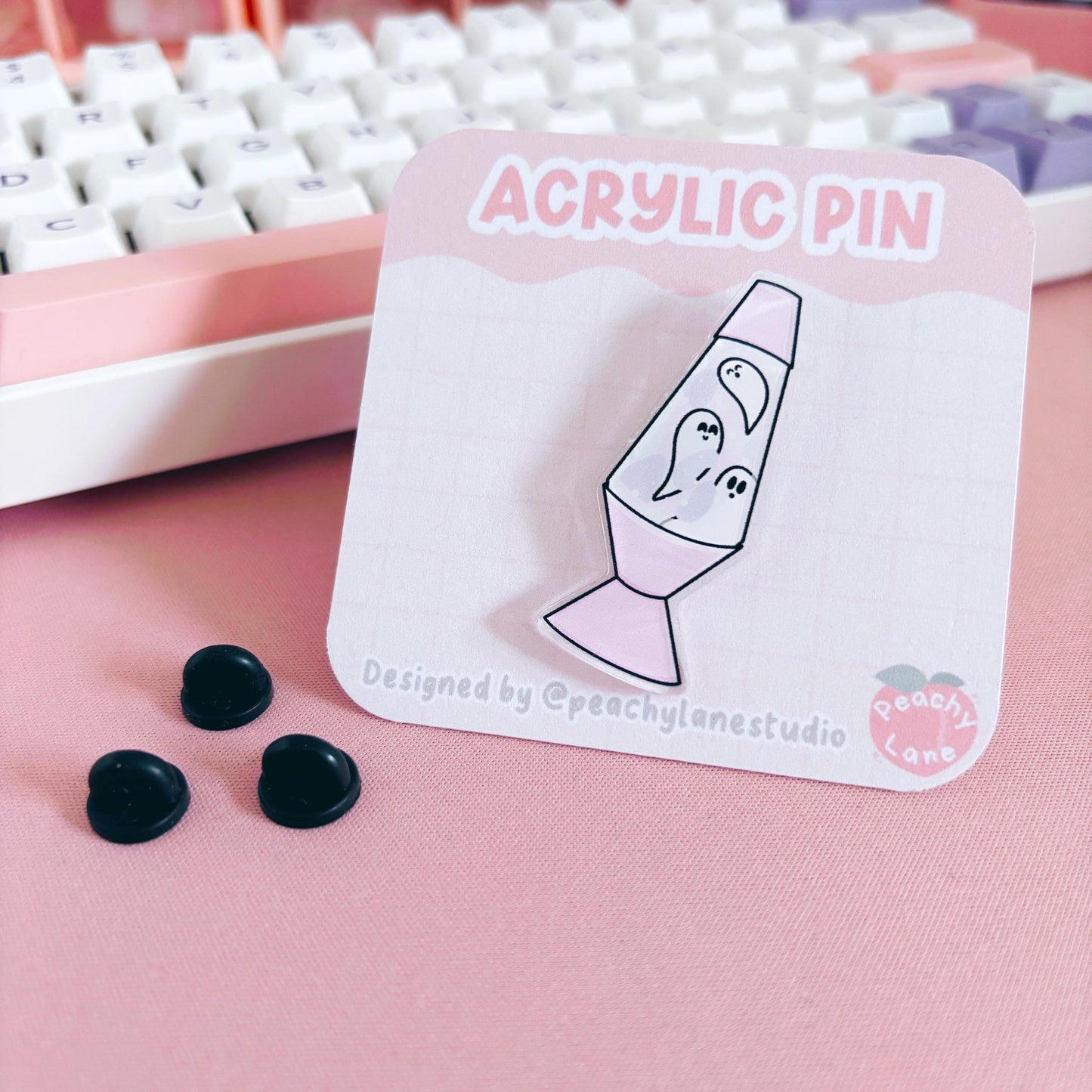 Ghostie Lava Lamp Acrylic Pin
