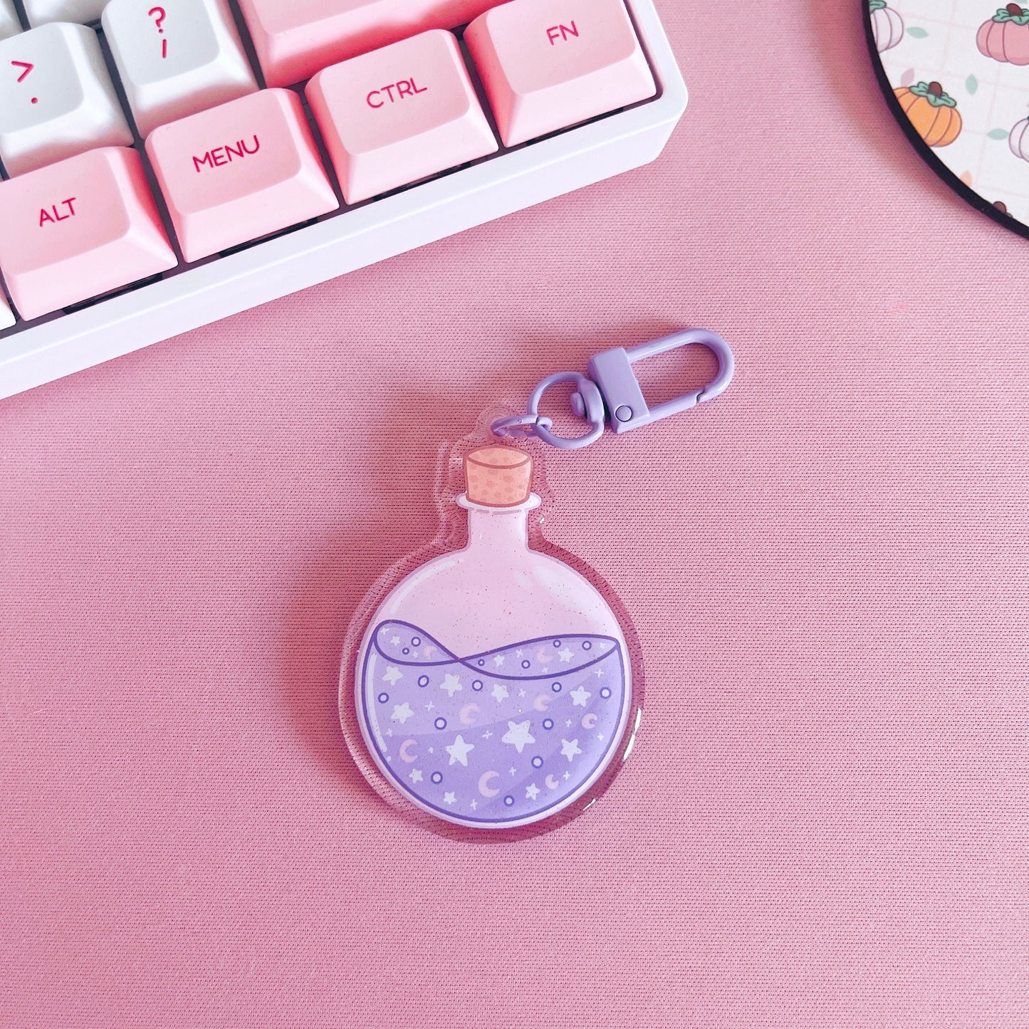 Dreamy Potion Glitter Acrylic Keychain