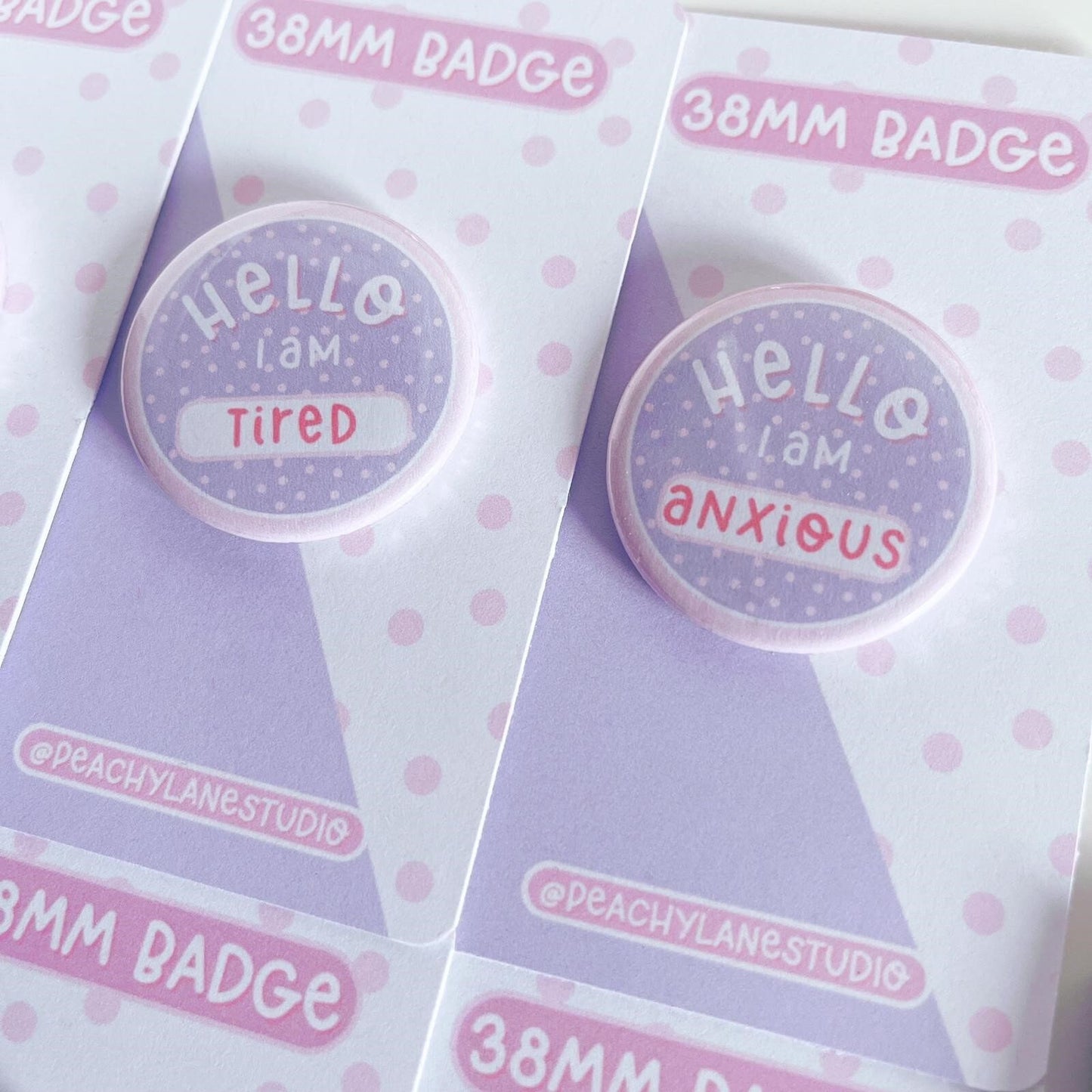 Hello I Am Anxious Pin Badge