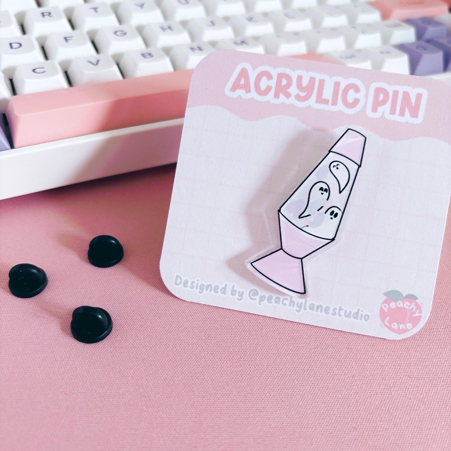 Ghostie Lava Lamp Acrylic Pin