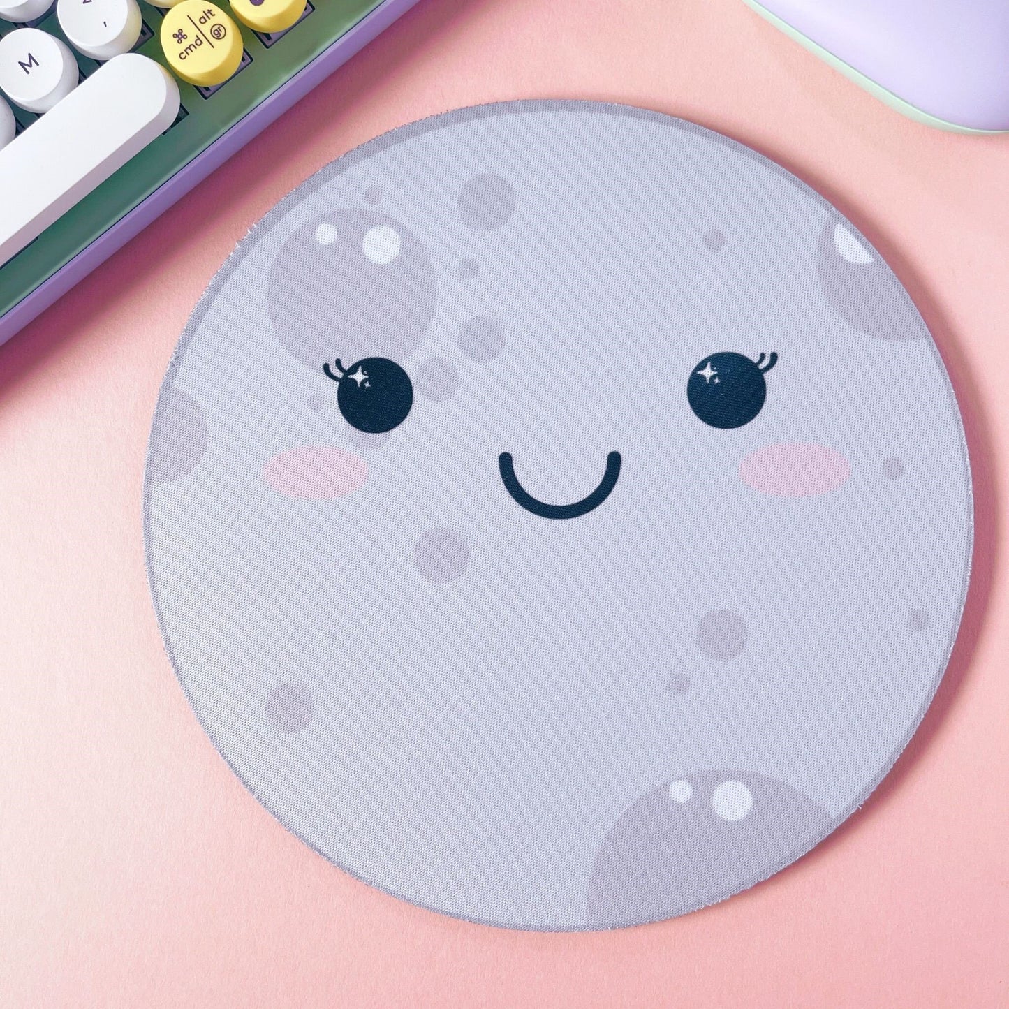Kawaii Moon Mouse Mat