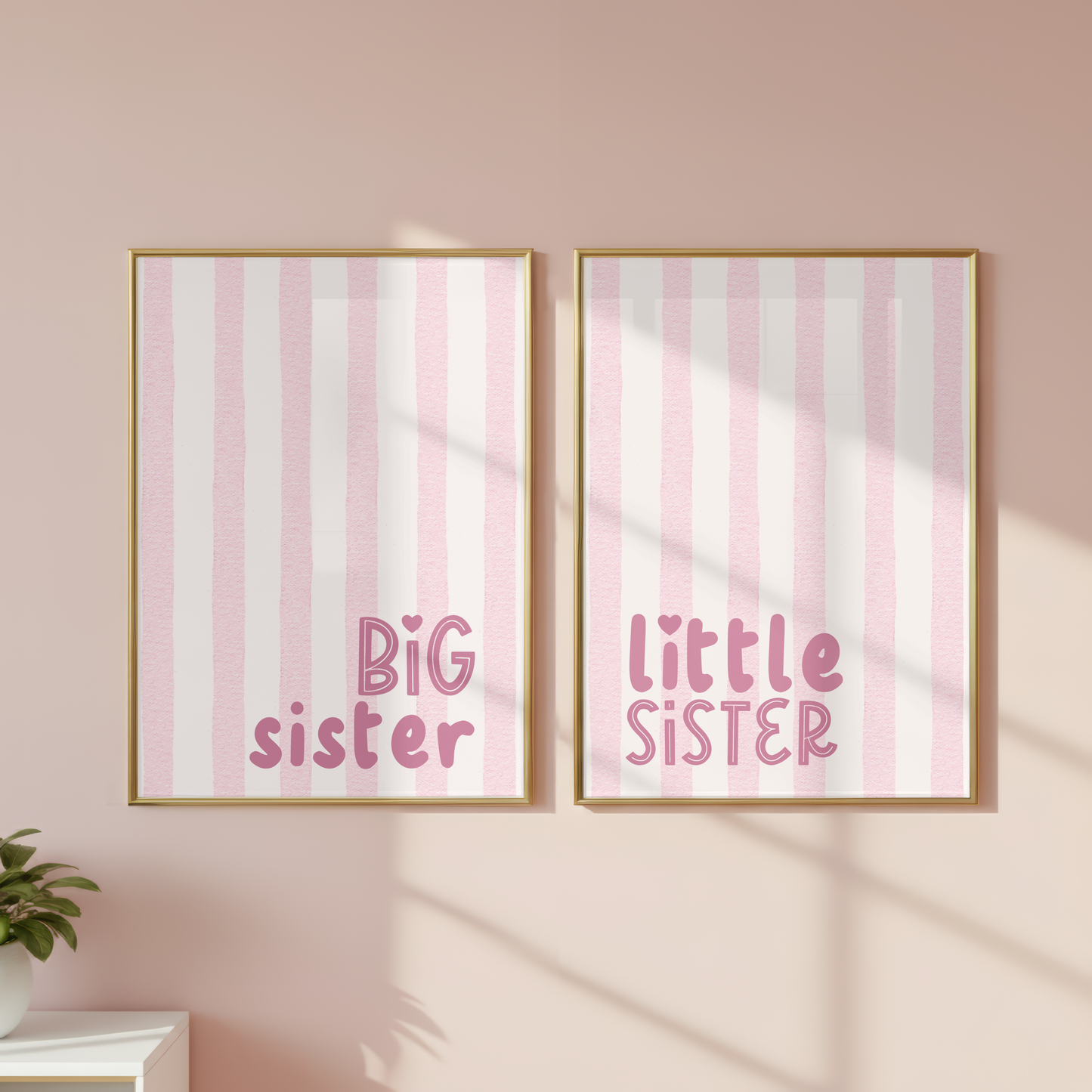 Siblings Nursery Print Duo