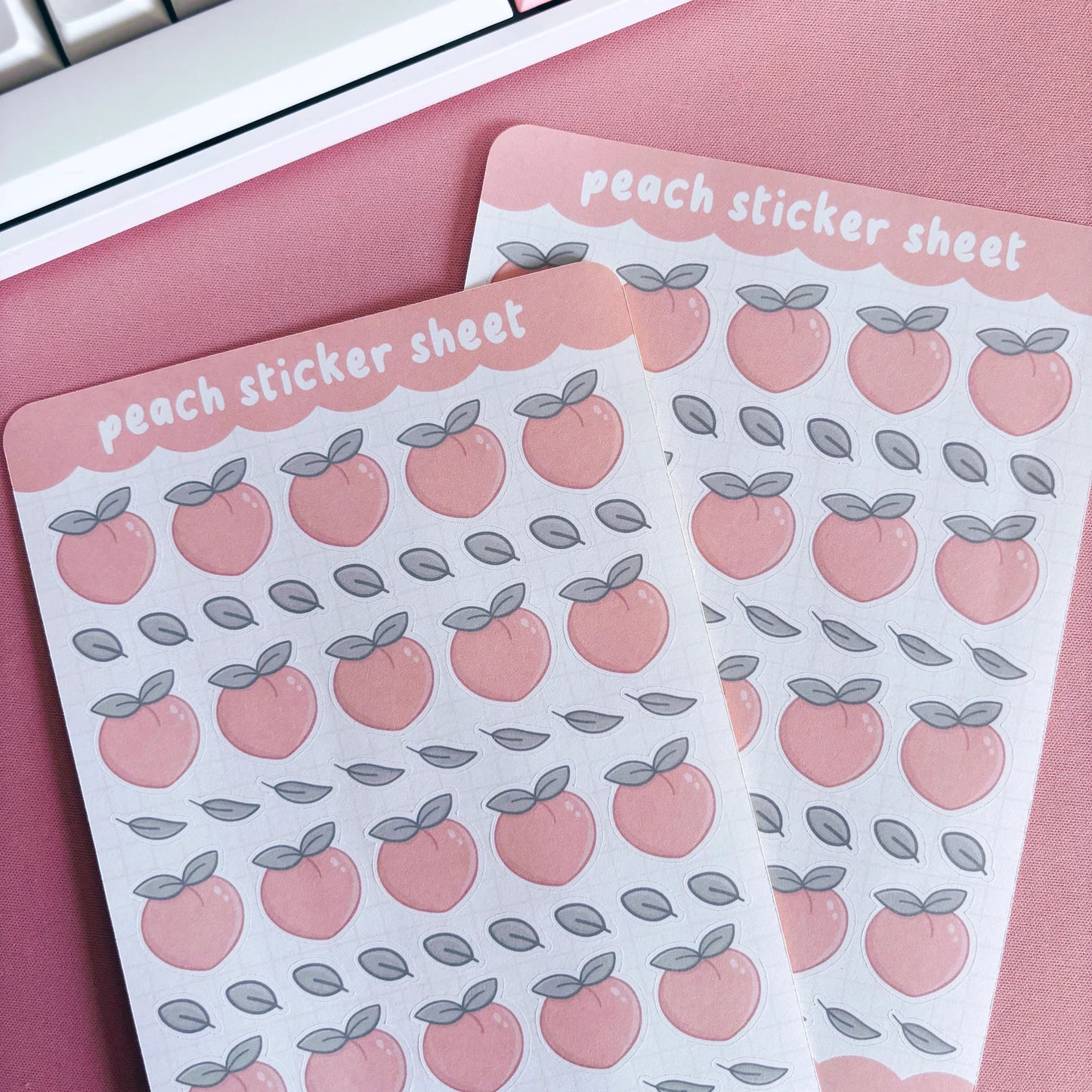 Peach Sticker Sheet