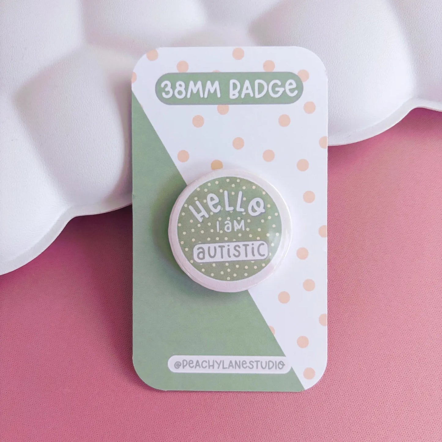 Green Autistic Pin Badge
