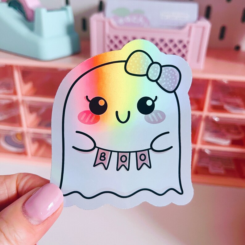 Holographic Ghostie Vinyl Sticker