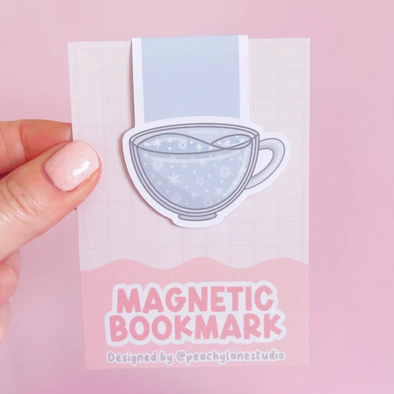 Winter Cup Magnetic Bookmark