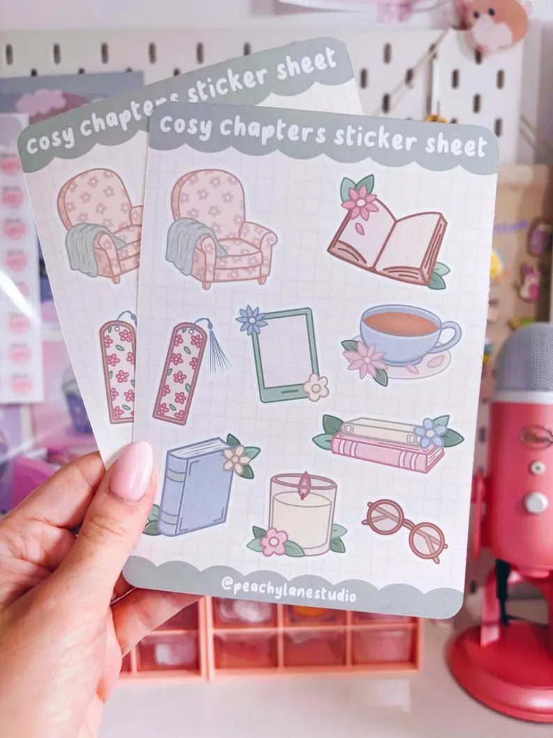 Cosy Chapters Sticker Sheet