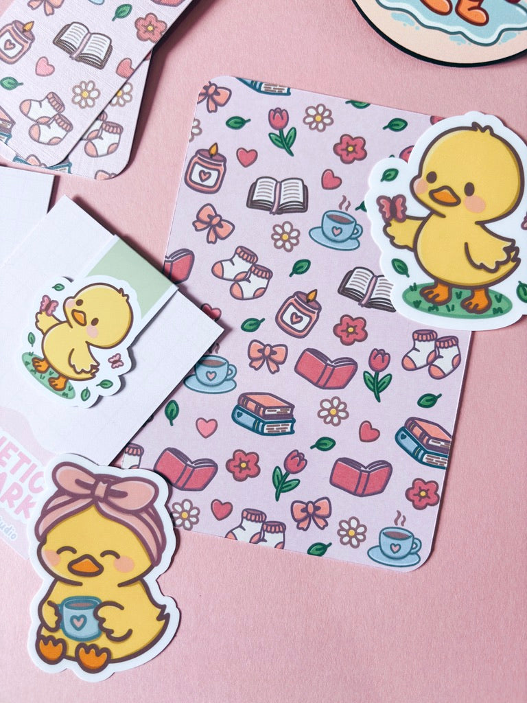 Self Care Duck Vinyl Sticker