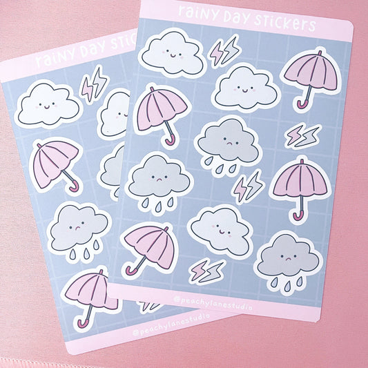 Rainy Day Sticker Sheet