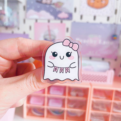 Boo Ghost Acrylic Pin