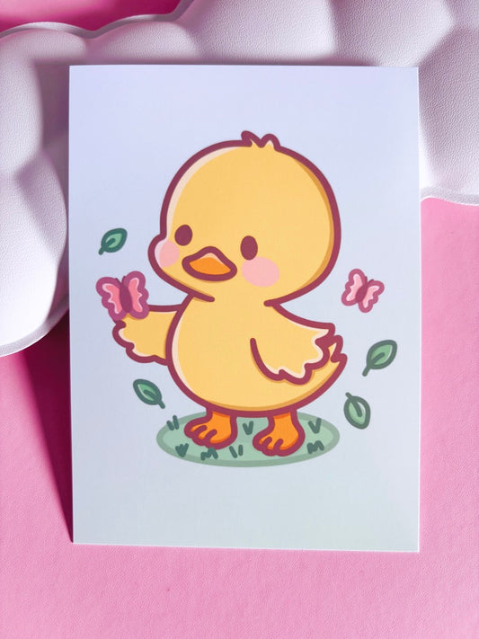 Nature Friend Duck Art Print