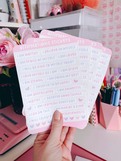 Affirmations Sticker Sheet