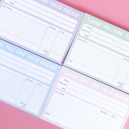 Small Business Invoice Notepad A6