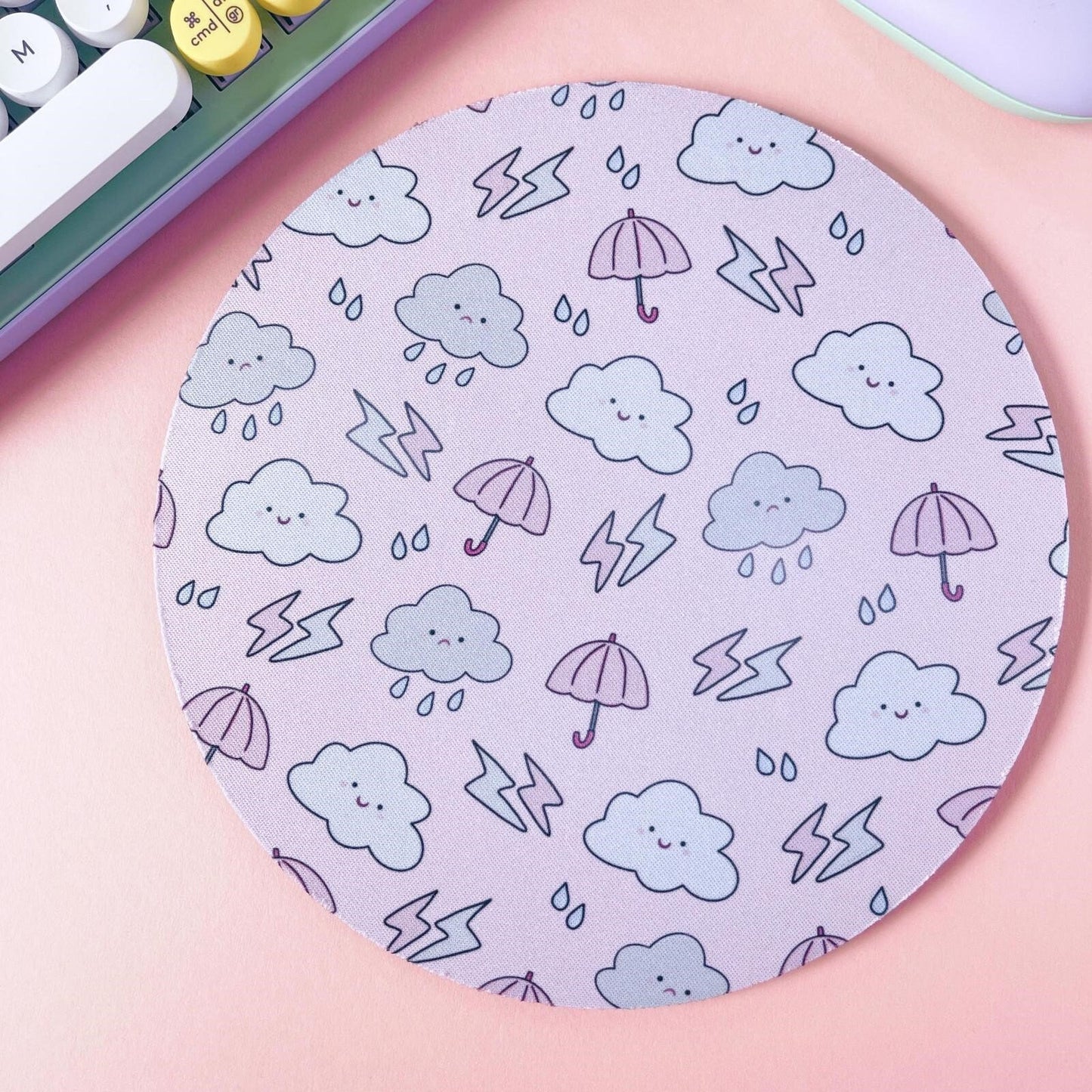 Rainy Day Illustrated Mouse Mat
