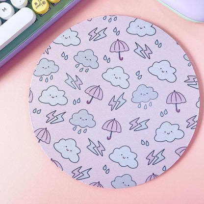 Rainy Day Illustrated Mouse Mat