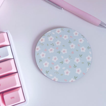 Blue Floral Coaster