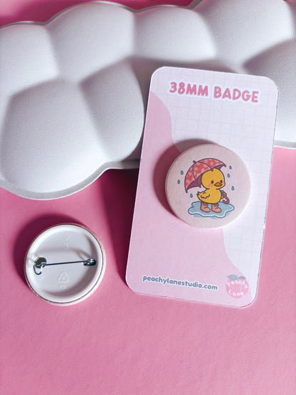 Puddle Days Duck Pin Badge