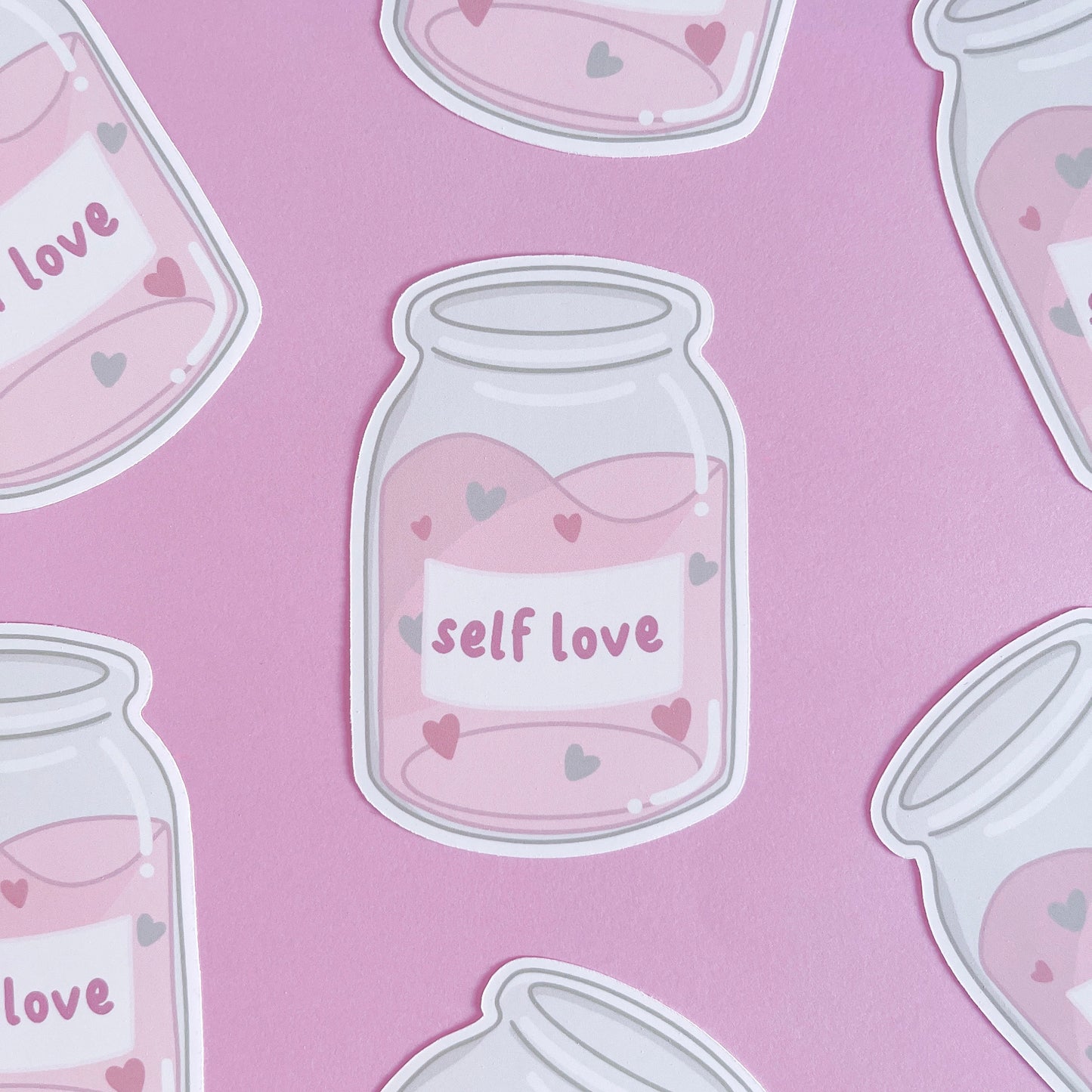 Self Love Jar Vinyl Sticker