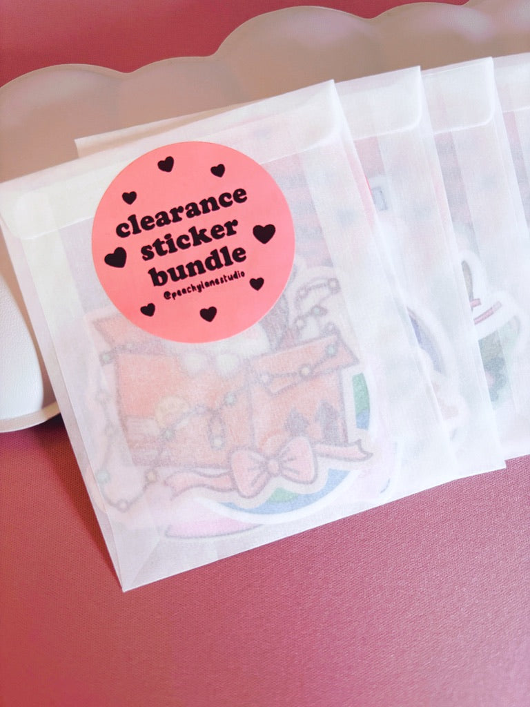 Clearance Sticker Bundle – Pack of 5 Random Vinyl Stickers