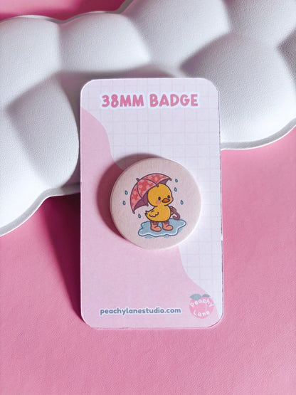 Puddle Days Duck Pin Badge
