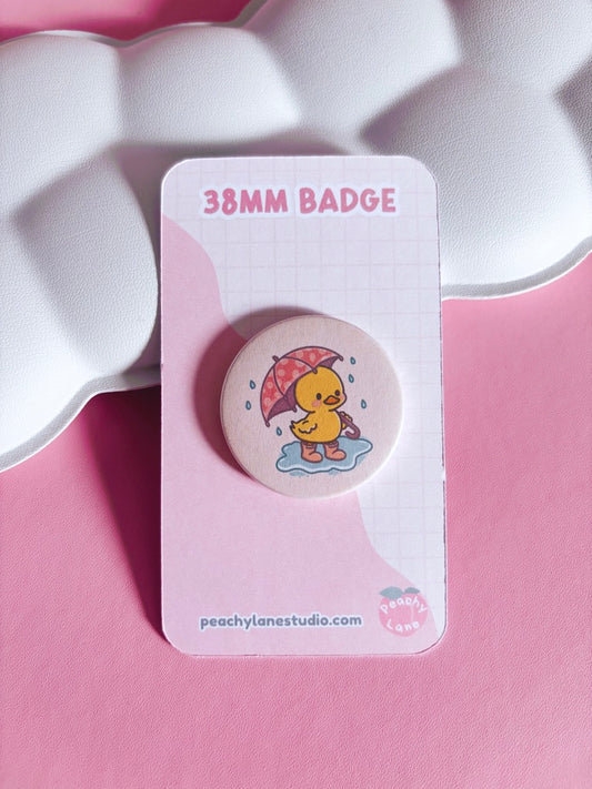 Puddle Days Duck Pin Badge