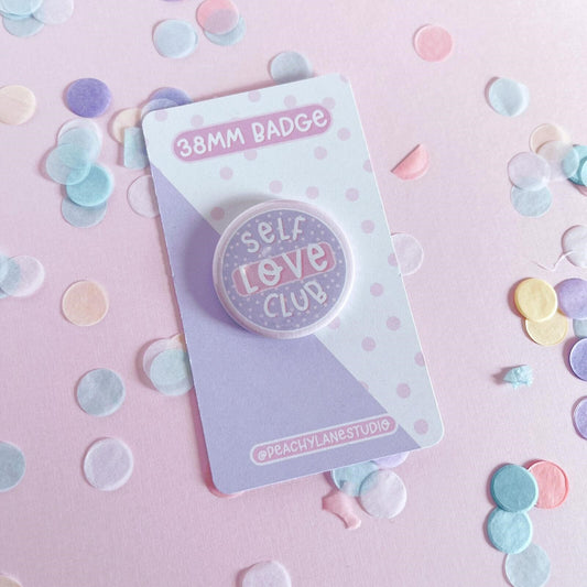 Self Love Club Pin Badge
