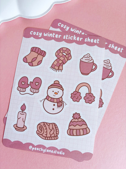 Cosy Winter Sticker Sheet