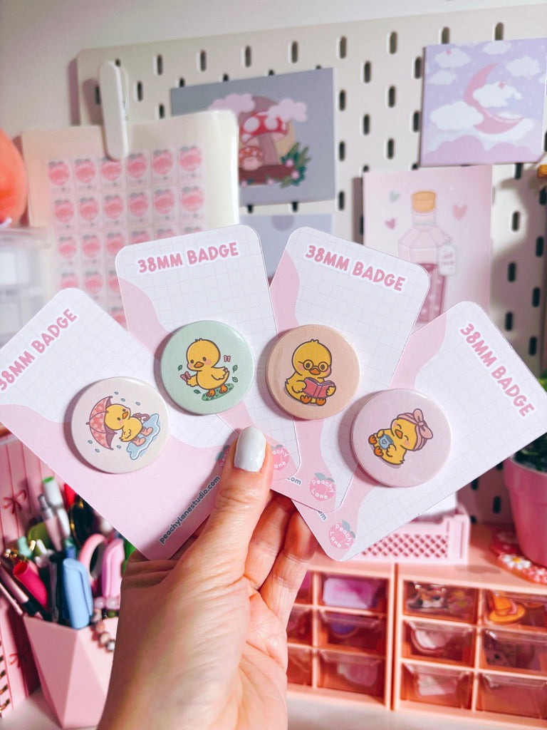 Puddle Days Duck Pin Badge