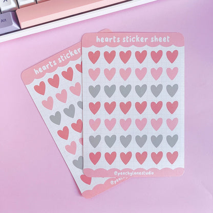 Hearts Sticker Sheet