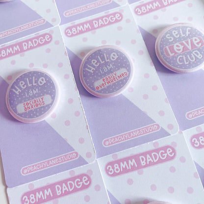 Self Love Club Pin Badge