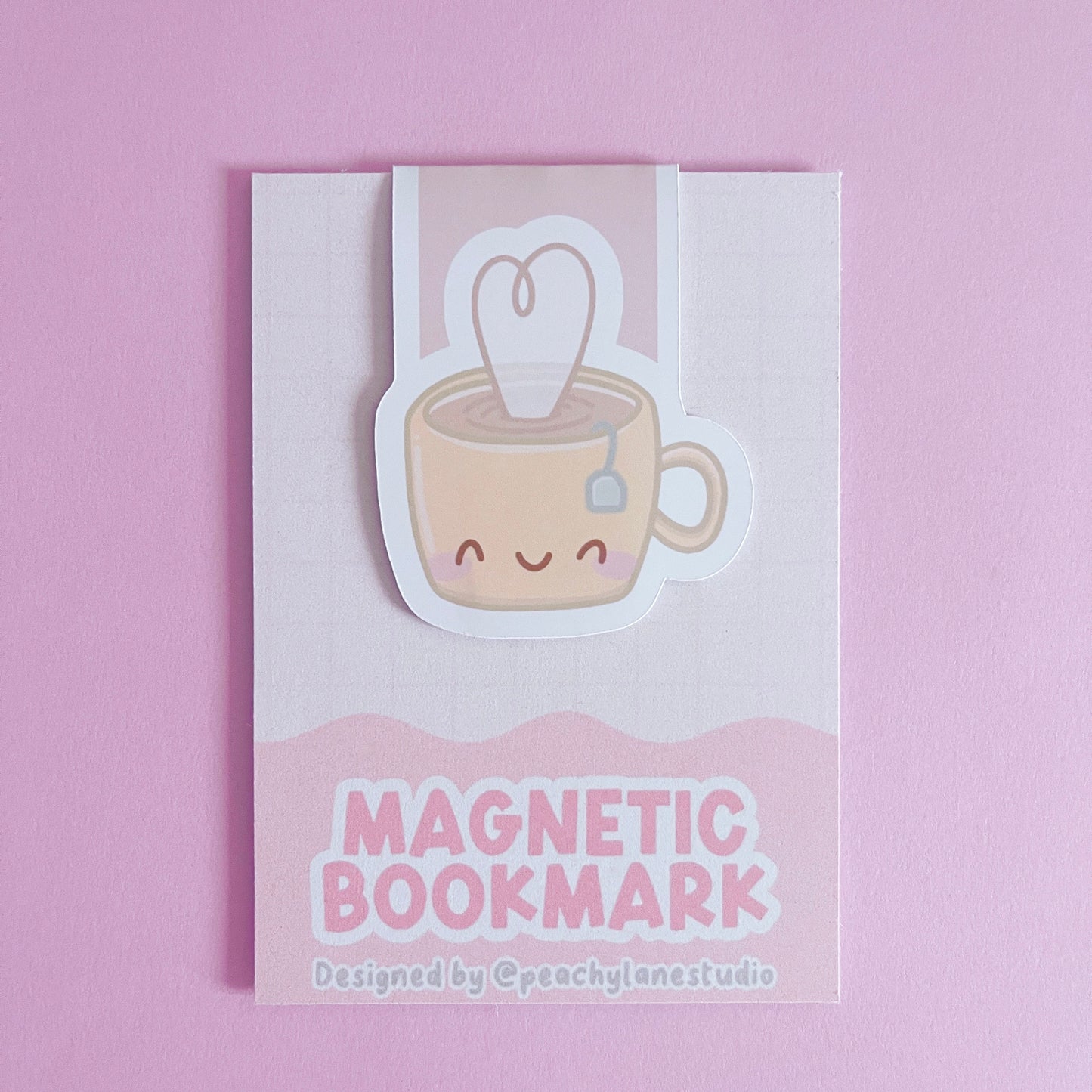 Tea Cup Magnetic Bookmark
