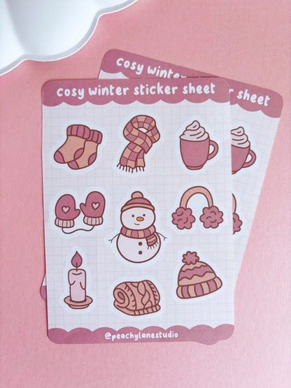 Cosy Winter Sticker Sheet
