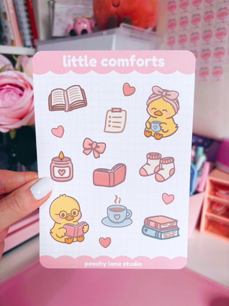 Little Comforts Duck Sticker Sheet