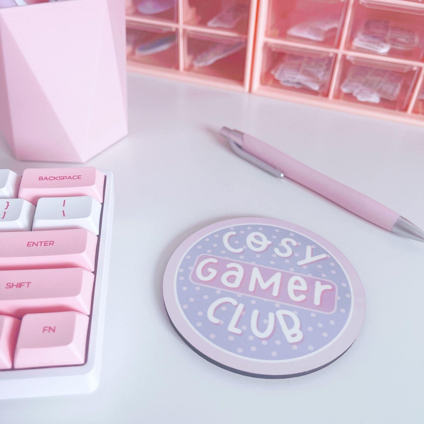 Cosy Gamer Club Coaster
