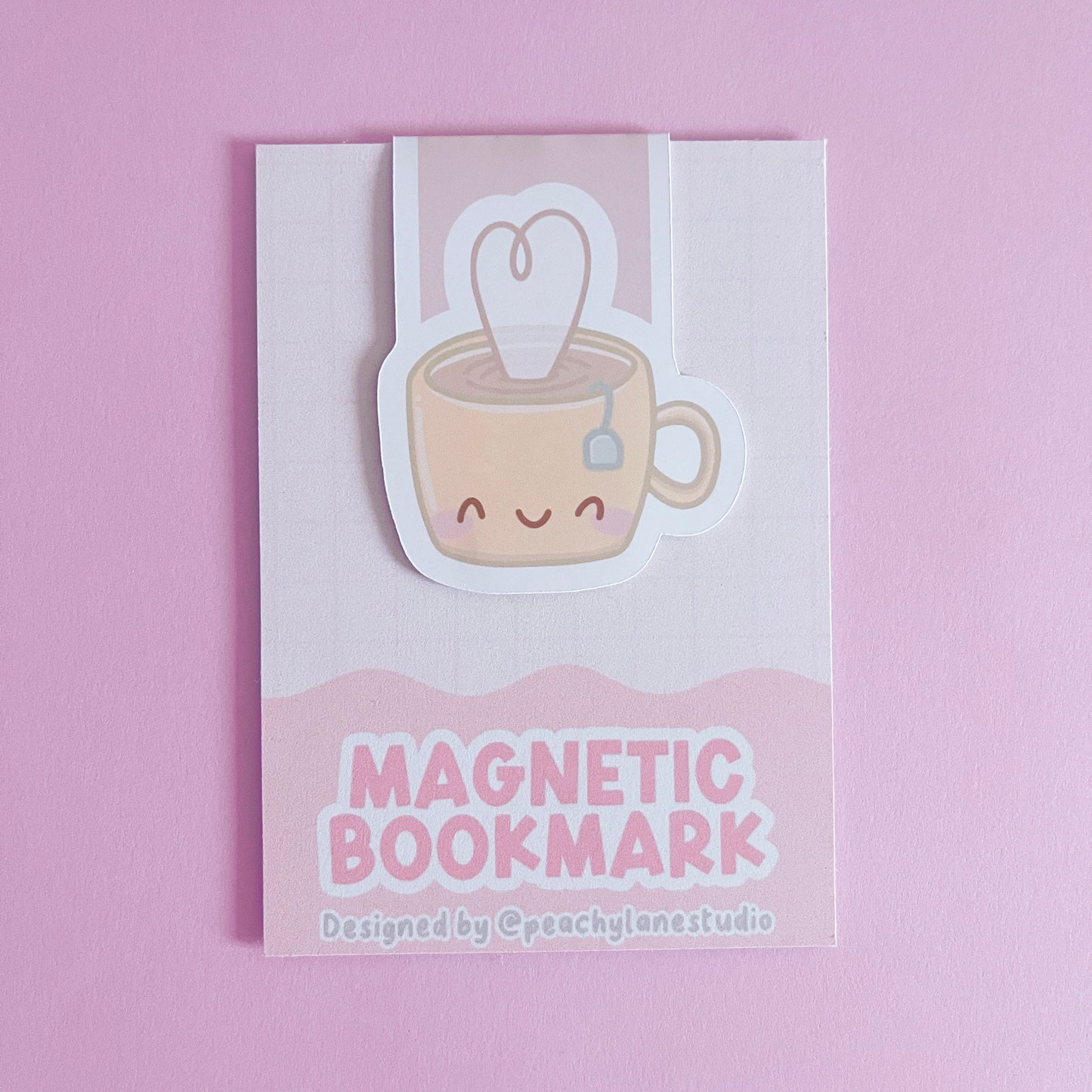 Tea Cup Magnetic Bookmark