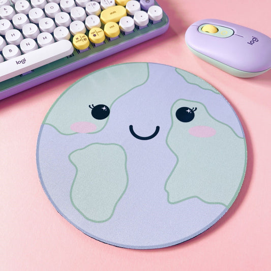Kawaii Earth Mouse Mat