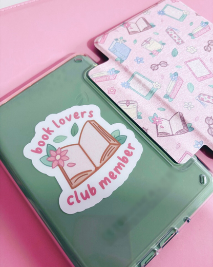 Book Lovers Club Member Vinyl Sticker
