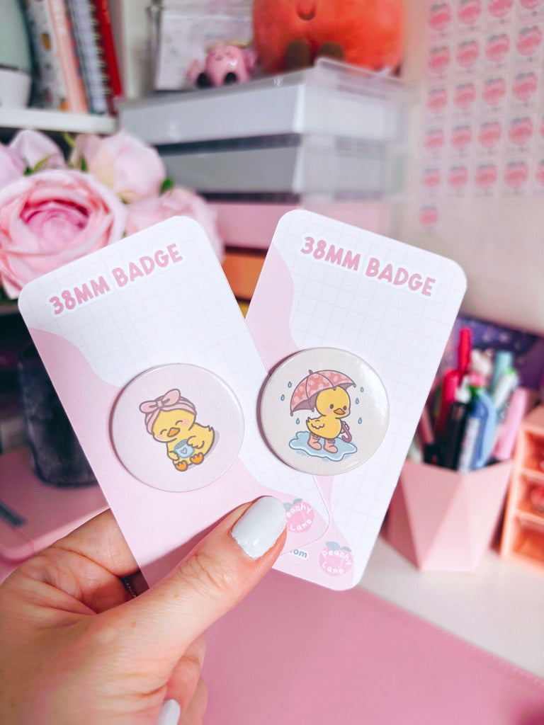 Puddle Days Duck Pin Badge