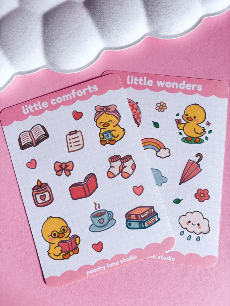 Little Comforts Duck Sticker Sheet