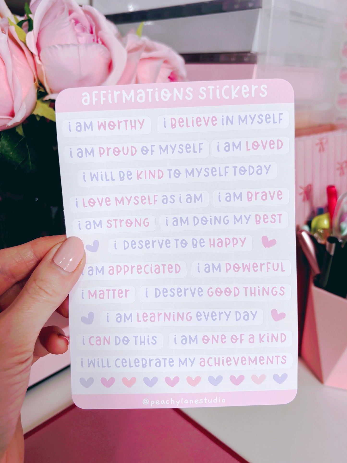 Affirmations Sticker Sheet