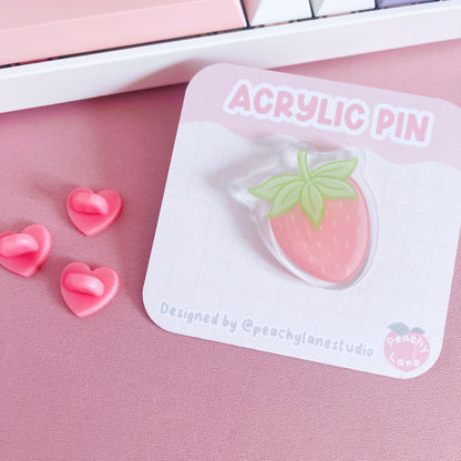 Strawberry Acrylic Pin
