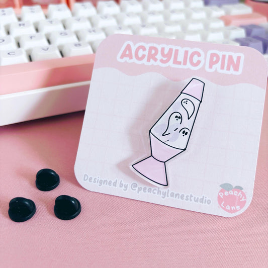 Ghostie Lava Lamp Acrylic Pin