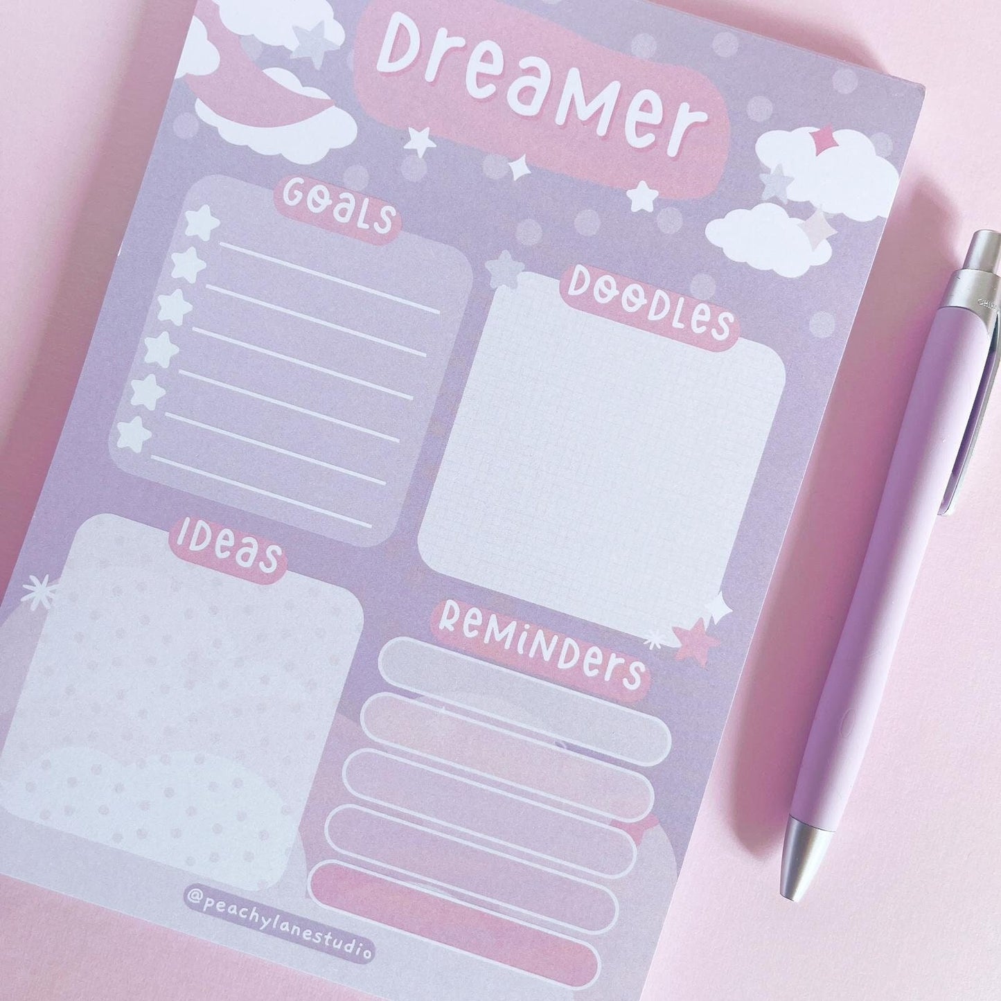 Dreamer A5 Goals and Doodles Notepad