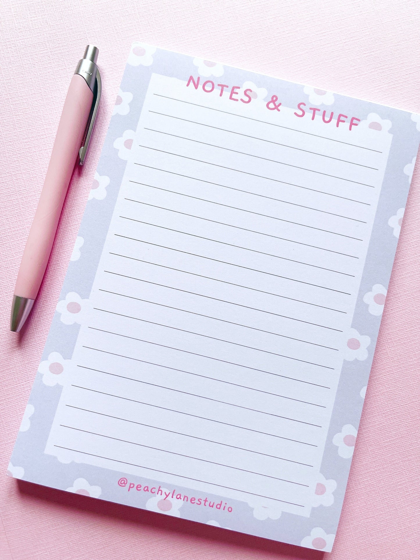 Lined A5 Notepad