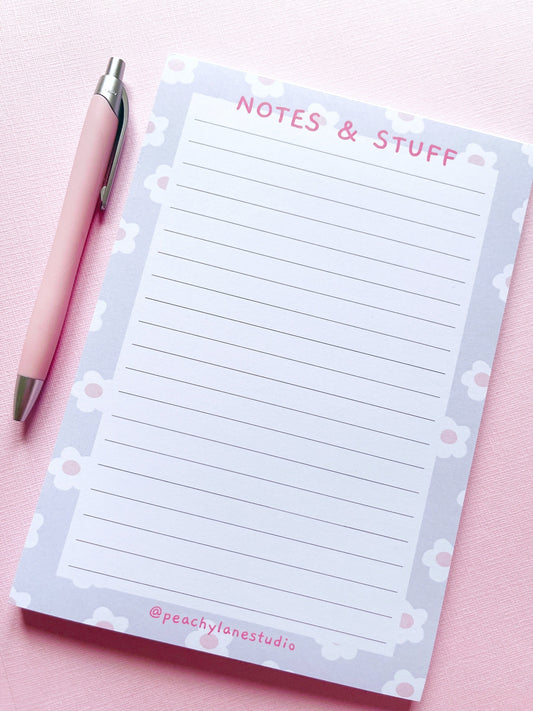 Lined A5 Notepad