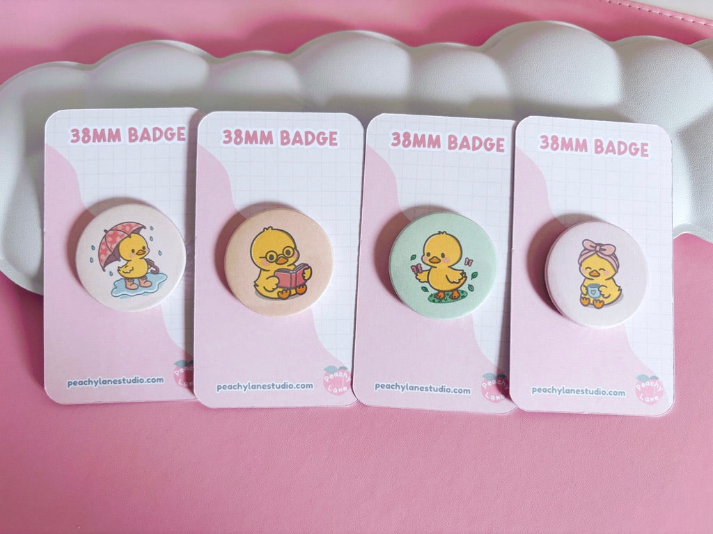 Puddle Days Duck Pin Badge